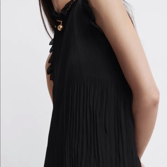 Zara black sleeveless halter top XS - Picture 2 of 11